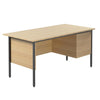 Basic Rectangular Single Pedestal Desk 3 x Drawers Basic Rectangular Single Pedestal Desk 3 x Drawers  | www.ee-supplies.co.uk