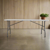 Basics Rectangular Plastic Fold In Half Trestle Table  L1800 x W740mm Basics Rectangular Plastic Fold In Half Trestle Table  L1800 x W740mm | Tables | www.ee-supplies.co.uk