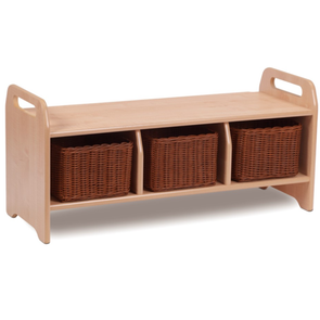 Playscapes Welcome Storage Bench - Large + Baskets Welcome Cloakroom Bench | Cloakroom Storage | www.ee-supplies.co.uk