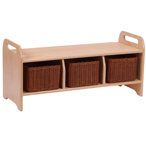 Playscapes Welcome Storage Bench - Large + Baskets Welcome Cloakroom Bench | Cloakroom Storage | www.ee-supplies.co.uk