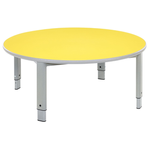 Start Right Circular Table - Height Adj - With Speckled Grey Frames Circular - Height Adjustable Tables - With Speckled Grey Frames | Start Right Tables | ee-supplies.co.uk