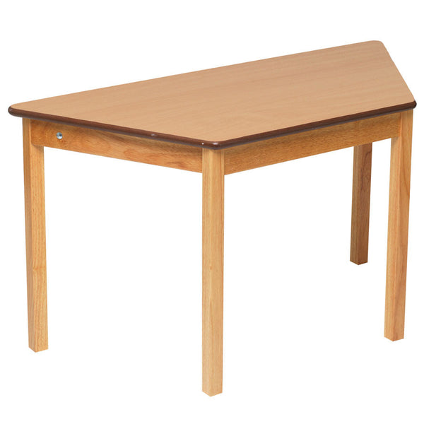 Tuf Class™ Trapezoidal School Wooden Table - Beech