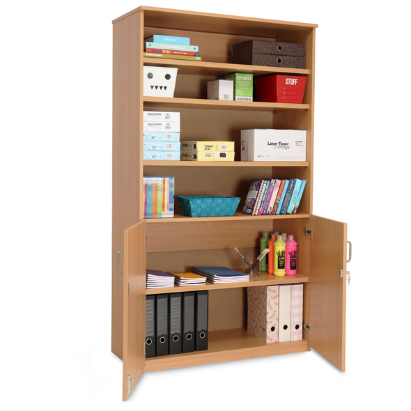 Lockable Stock Cupboard With Shelves H1818mm Lockable Stock Cupboard With Shelves H1818mm | www.ee-supplies.co.uk