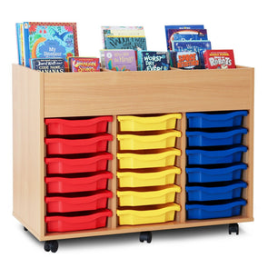 Mobile 18 Tray Kinderbox With 6 Compartments Mobile 18 Tray Kinderbox With 6 Compartments | School Tray Storage | www.ee-supplies.co.uk