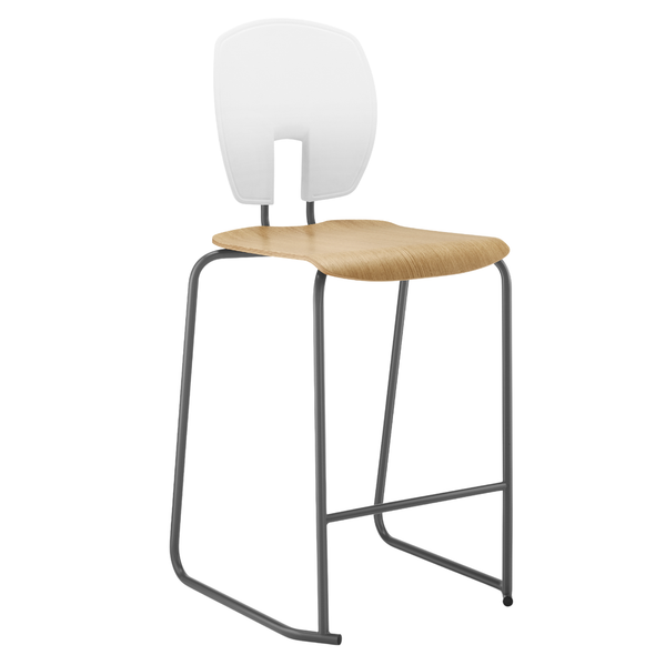 Hille SE Curve Skid Base Stool High Chair SE Curve Stool | Lab Stools | www.ee-supplies.co.uk