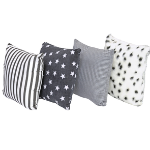 Black & White Tones Cushions x 4 Black And White Tones Cushions x 4 | www.ee-supplies.co.uk