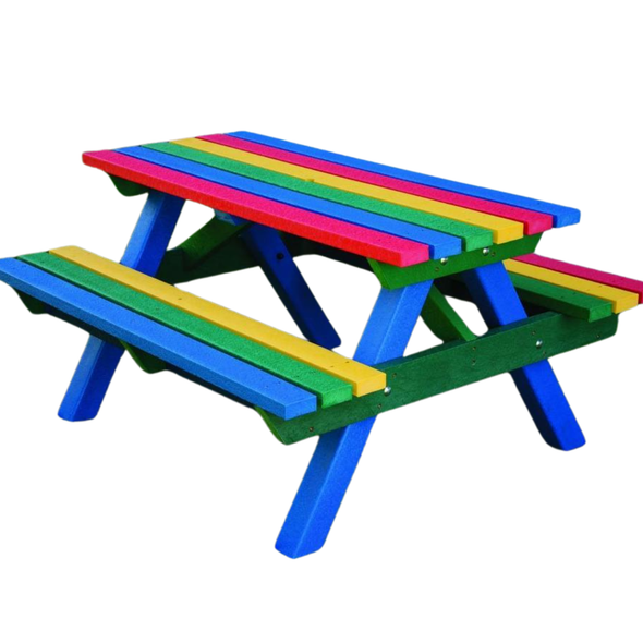 Composite Teeny Tot Picnic Table Junior Recycled Plastic Buddy Bench | Outdoor Seating | www.ee-supplies.co.uk