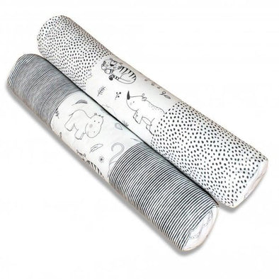 Black & White Animal Print Bolster x 2 Black & White Animal Print Bolster x 2 | Sensory Floor Play | www.ee-supplies.co.uk