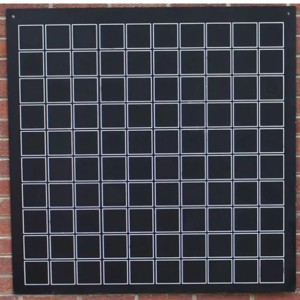 Blank Hundred Square Chalkboard Blank Hundred Square Chalkboard | Great Outdoors Chalkboards | www.ee-supplies.co.uk