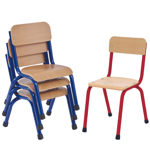 Milan Classroom Chairs x 4 Pack - H310mm 4-6 Years