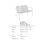 Breeze Aluminium 2 Seater Armchair Bench - Low Breeze Aluminium 2 Seater Armchair Bench - Low | Seating | www.ee-supplies.co.uk