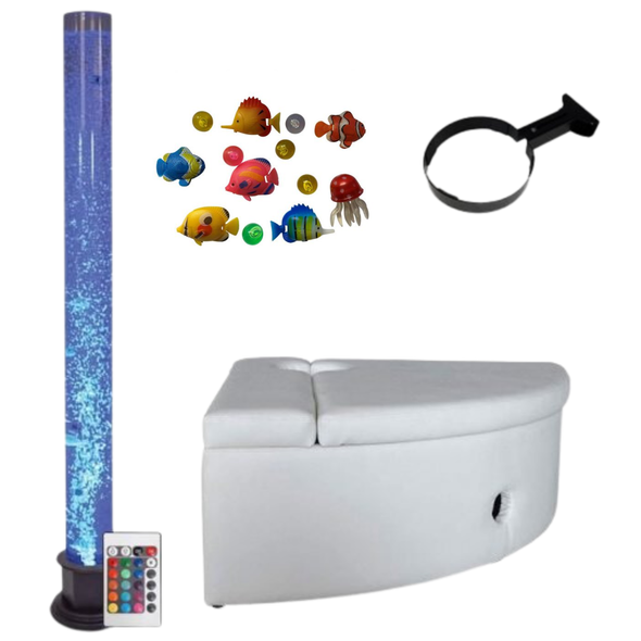 Bubble Sensory Light Tube 180cm & Corner Padded Seat Plinth Base Bubble Sensory Light Tube 180cm & Corner Padded Seat Plinth Base| Sensory | www.ee-supplies.co.uk