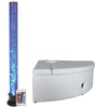 Bubble Sensory Light Tube 180cm & White Corner Padded Seat Plinth Base Bubble Sensory Light Tube 180cm & Corner Padded Seat Plinth Base| Sensory | www.ee-supplies.co.uk