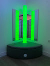 Bubble Tube Corner Grey Padded Surround Seat Base Plinth – 95 x 95 x 40cm Bubble Tube Corner Padded Surround Seat Base Plinth – 95 x 95 x 37cm | Sensory | www.ee-supplies.co.uk