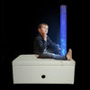 Bubble Tube 1.8mtr + Padded Corner Plinth + Fibre Optic Light 100 Tails Long Bundle Bubble Tube Corner Padded Surround Seat Base Plinth – 95 x 95 x 37cm | Sensory | www.ee-supplies.co.uk