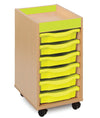 Bubblegum Tray Storage Unit - 6 x Trays Bubblegum Tray Storage Unit | School tray Storage | www.ee-supplies.co.uk