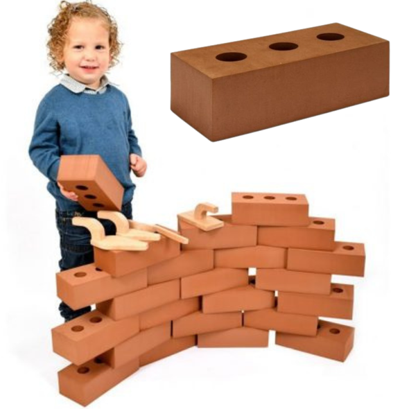 Role Play Foam Building House Bricks Building Block Construction Set - 48pcs Bundle | www.ee-supplies.co.uk