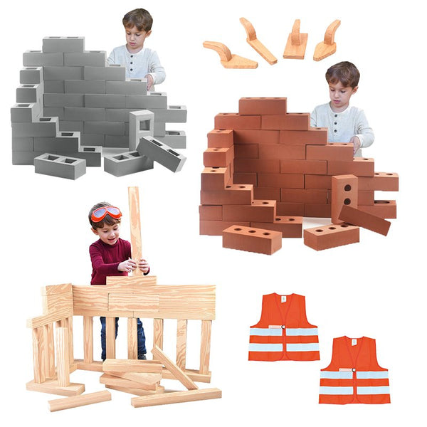 Building Block Construction Set - 73pcs Bundle
