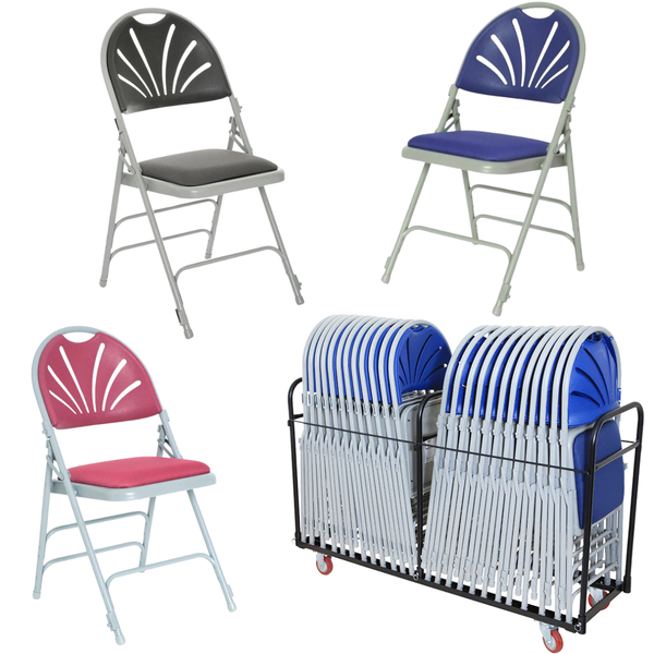 Comfort Plus Folding Chair x 24 + Trolley Bundle