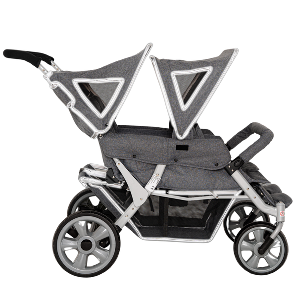 Childminder/Nursery Stroller 4 Seater Pushchair + Rain Cover