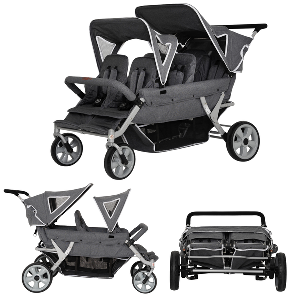 Cabrio Nursery Stroller 6 Seater Pushchair + Free Rain Cover