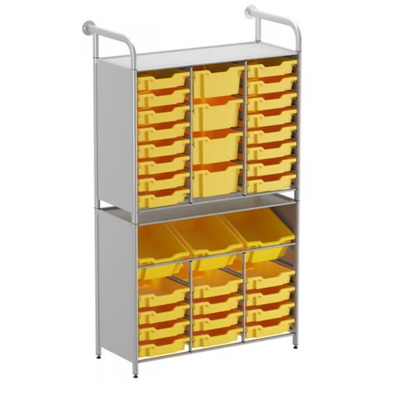 Callero® Custom Tall Unit 12 Shallow & 3 Deep Tilting & 12 Deep Trays Callero Custom Tall Unit 12 Shallow & 3 Deep Tilting & 12 Deep Trays |  www.ee-supplies.co.uk