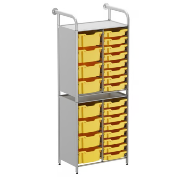 Callero® Custom Tall Unit 16 Shallow & 8 Deep Trays Callero Custom Tall Unit 16 Shallow & 8 Deep Trays |  www.ee-supplies.co.uk