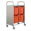 Callero® Grantnells  Plus Trolley - 4 Jumbo Trays Callero® Grantnells  Plus Trolley - 4 Jumbo Trays | School Trolley Storage | www.ee-supplies.co.uk