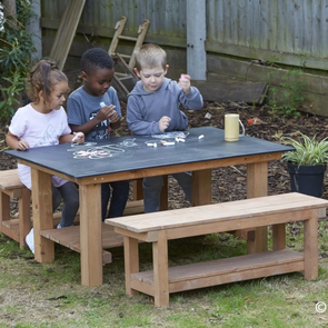 Chalkboard Table & Bench Set Chalkboard Table & Bench Set |  ee-supplies.co.uk