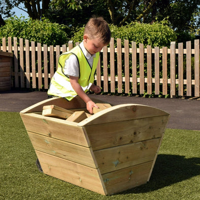 Toddler Wooden Skip & Blocks Children's Outdoor Wheelie Storage Box | www.ee-supplies.co.uk