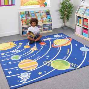 Colour Space Carpet W2400 x D2000mm Childrens Hopscotch Carpet / Rug 3m x 1m | Floor play Carpets & Rugs | www.ee-supplies.co.uk