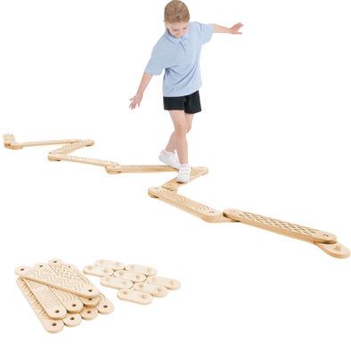 Childrens Natural Wooden Activ Zig Zag Balance Path Childrens Natural Wooden Activ Zig Zag Balance Path  | Balance Paths | www.ee-supplies.co.uk