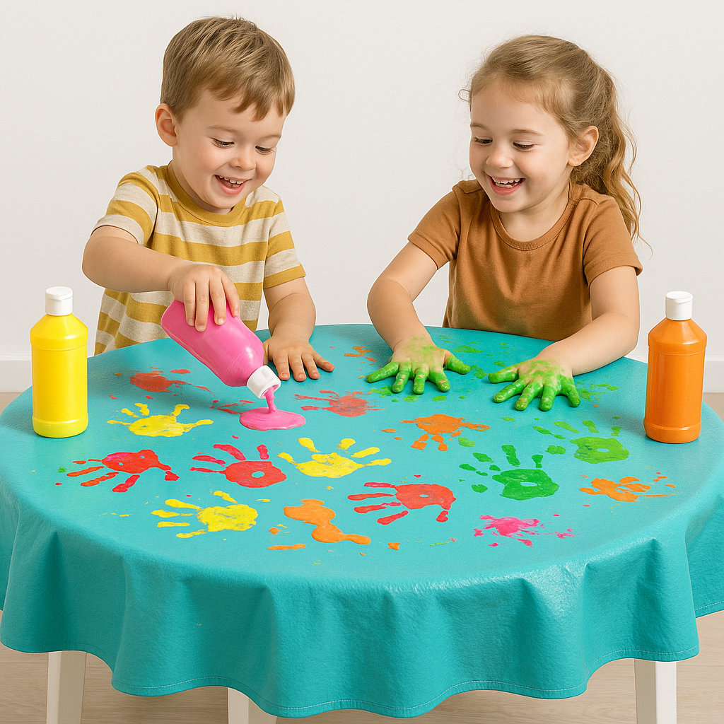 Circular PVC Tablecloth - L145cm | Educational Equipment Supplies