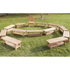 Class Set Of Wooden Outdoor Benches (12Pk) Class Set Of Wooden Outdoor Benches (12Pk) | Outdoor Seating | www.ee-supplies.co.uk