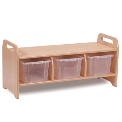 Playscapes Welcome Storage Bench - Large + Trays Welcome Cloakroom Bench | Cloakroom Storage | www.ee-supplies.co.uk