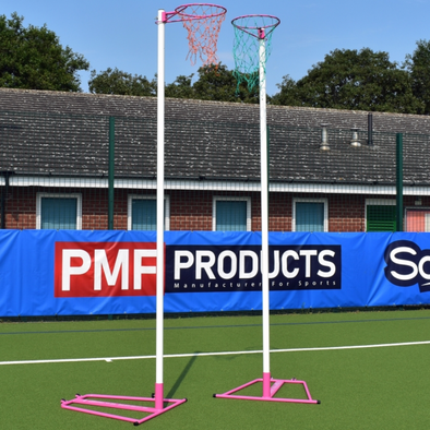 Club Wheelaway Netball Posts - Pink x 2 Club Wheelaway Netball Posts - Pink - Pair | www.ee-supplies.co.uk