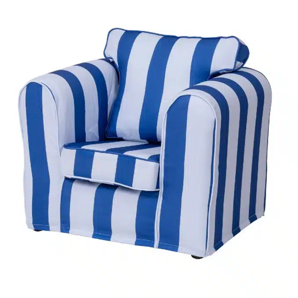 Coastal Loose Cover Chair Stripes Coastal Loose Cover Chair Stripes | Coastal Furniture | www.ee-supplies.co.uk