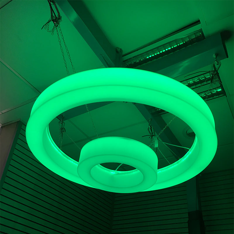 40 & 100cm Colour Changing Sensory Ceiling Rings Light & Remote | www ...