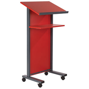 Coloured Panel Front Lectern - Red Coloured Panel Front Lectern - Red | Lecturns | www.ee-supplies.co.uk