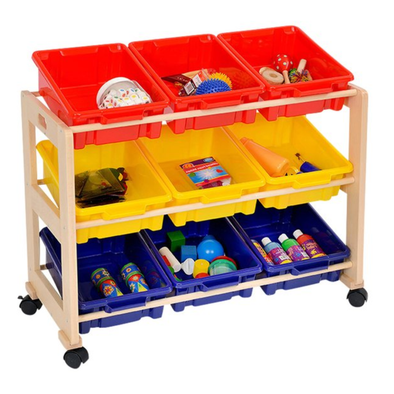 Single Sided Classroom Tidy 9 x Trays Single Sided Classroom Tidy | School tray storage | www.ee-supplies.co.uk