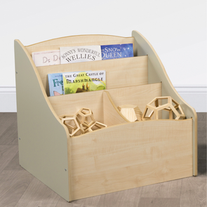 Combi Wooden Kinder Storage Box - Maple / Sage Green Combi Wooden Kinder Storage Box - Maple / Sage Green | Kinderbox | www.ee-supplies.co.uk