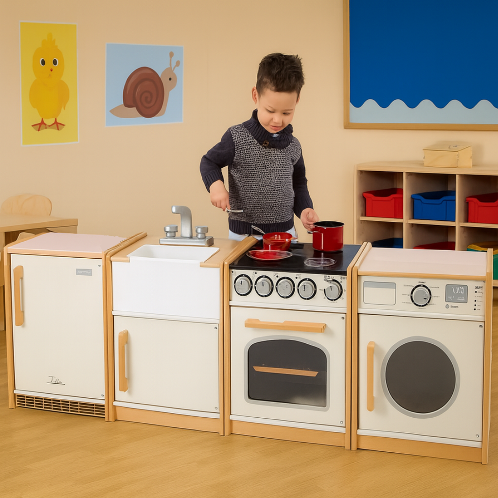 Role-Play Nursery Wooden Country Role Play Kitchen - 4 Piece | www.ee ...