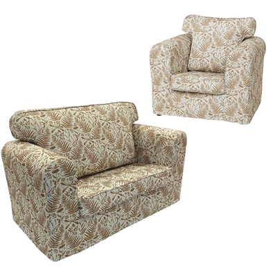 Cream Floral Chair & Sofa Set Cream Floral Chair & Sofa Set | www.ee-supplies.co.uk