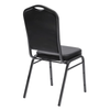 Crown Banqueting Chair - Black Vinyl With Silver Black Steel Frame Crown Banqueting Chair - Black Vinyl With Silver Black Steel Frame | www.ee-supplies.co.uk