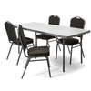 Crown Banqueting Chair - Black With Silver Black Steel Frame Crown Banqueting Chair - Black With Silver Black Steel Frame | www.ee-supplies.co.uk