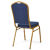 Crown Banqueting Chair - Blue - Gold Steel Frame Crown Banqueting Chair - Blue - Gold Steel Frame | www.ee-supplies.co.uk