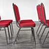 Crown Banqueting Chair - Burgundy - Silver Black Steel Frame Crown Banqueting Chair - Burgundy - Silver Black Steel Frame | www.ee-supplies.co.uk