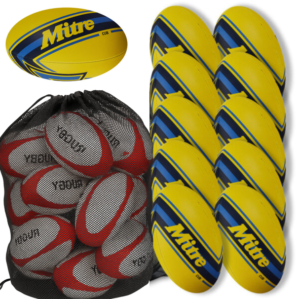 Cub 10 x Rugby Ball Deal Size 3 Ages 6-9 Years  Cub 10 Rugby Ball Deal Size 3 Ages 6-9 Years | Activity Sets | www.ee-supplies.co.uk