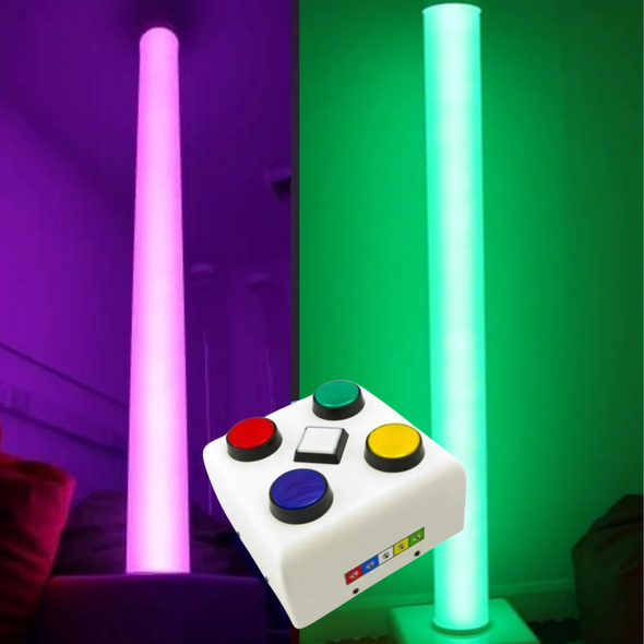 Interactive Sensory Chroma Light Tube + Remote Control Sensory Interactive Chroma Light Tube With Dice Control | Sensory | www.ee-supplies.co.uk