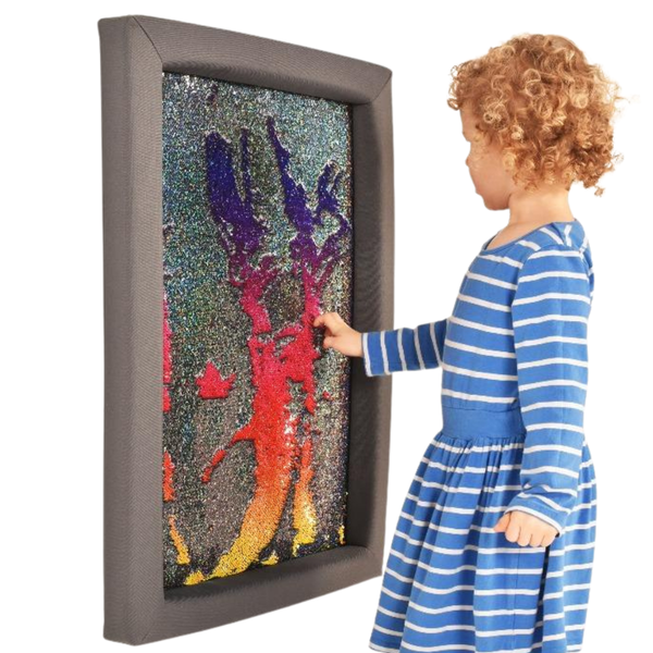 Flip Sequin Board Rainbow - Padded Frame 750 x 550mm